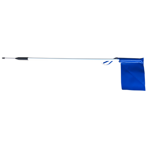 Image of Silver Fern Pole - Spike - PVC Flag, Package: Single, Colour: Royal Blue