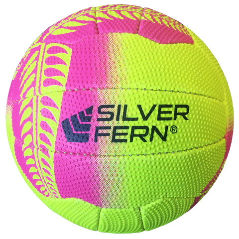 Image of Silver Fern Tui Netball, Colour: Yellow with Pink