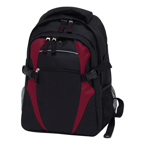 Image of Spliced Zenith Backpack, Colour: Black/Maroon