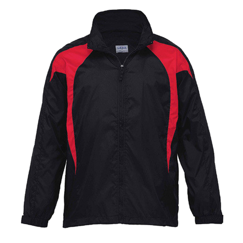 Image of Womens Spliced Zenith Jacket, Colour: Black/Red