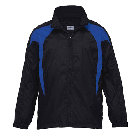 Image of Womens Spliced Zenith Jacket, Colour: Black/Royal