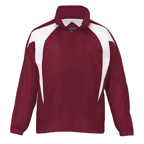 Image of Womens Spliced Zenith Jacket, Colour: Maroon/White