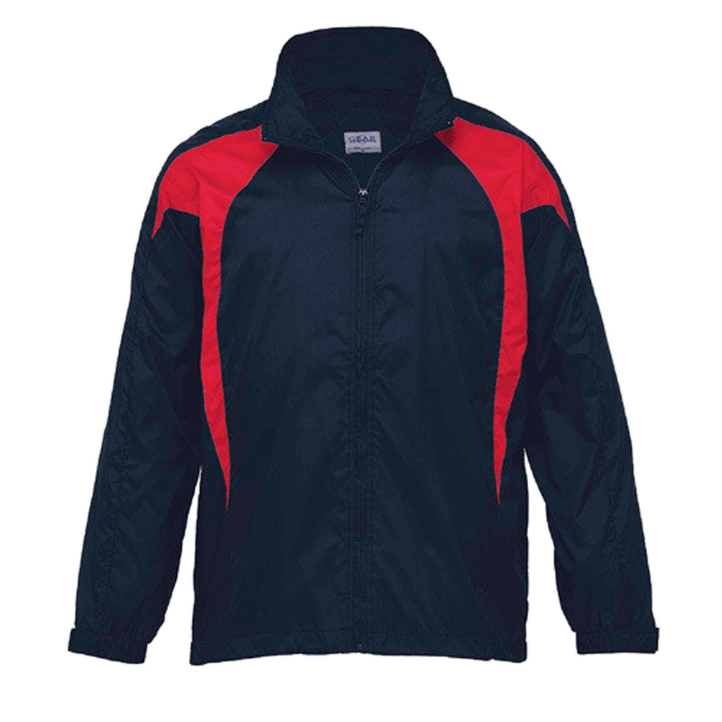 Womens Spliced Zenith Jacket, Colour: Navy/Red