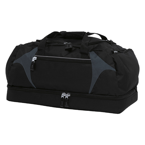 Image of Spliced Zenith Sports Bag, Colour: Black/Charcoal