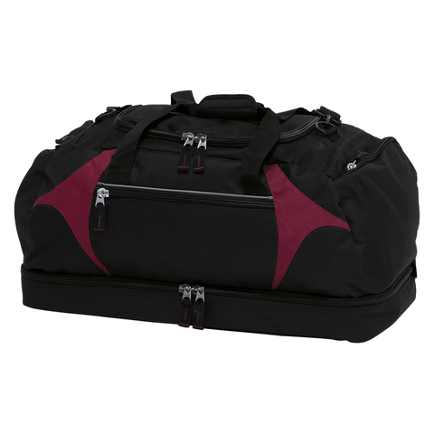 Image of Spliced Zenith Sports Bag, Colour: Black/Maroon