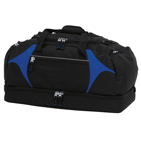 Image of Spliced Zenith Sports Bag, Colour: Black/Royal