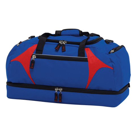 Image of Spliced Zenith Sports Bag, Colour: Royal/Red