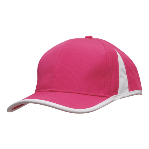 Image of Sports Ripstop with Inserts and Trim, Colour: Hot Pink/White