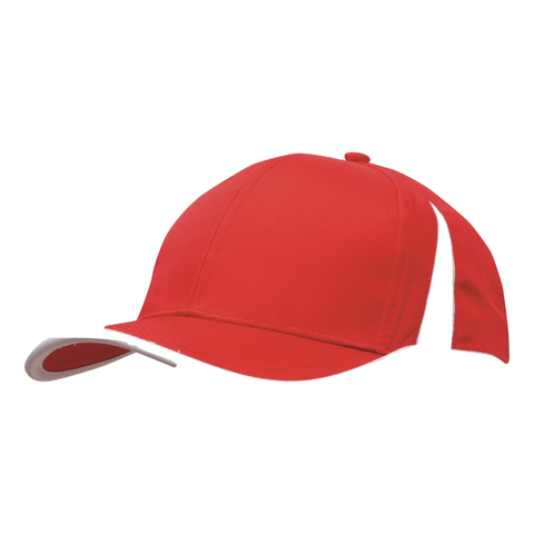 Image of Sports Ripstop with Inserts and Trim, Colour: Red/White
