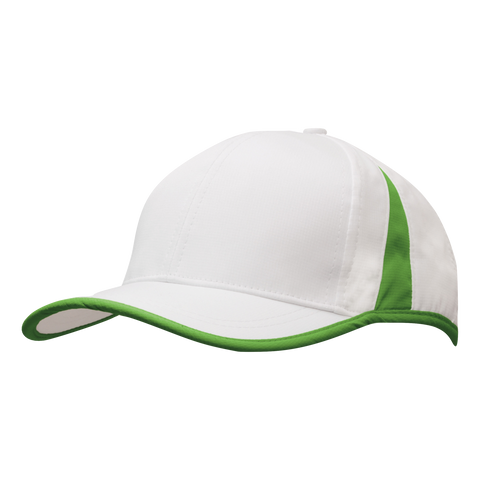 Image of Sports Ripstop with Inserts and Trim, Colour: White/Bright Green