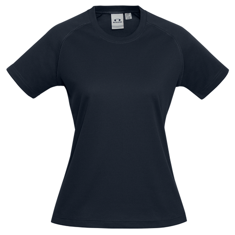 Image of Womens Sprint Tee, Colour: Navy