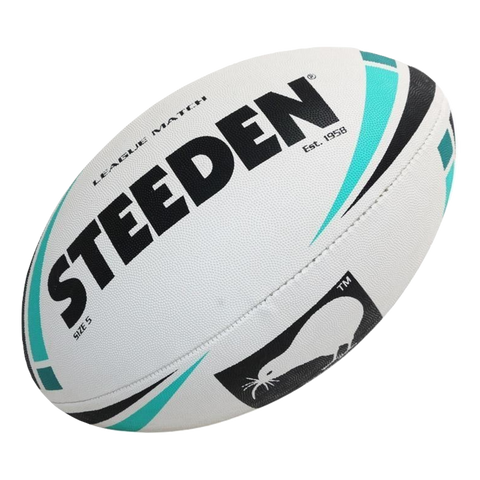 Image of Steeden NZRL Rugby League Match Ball, Size: Mini, Colour: Green