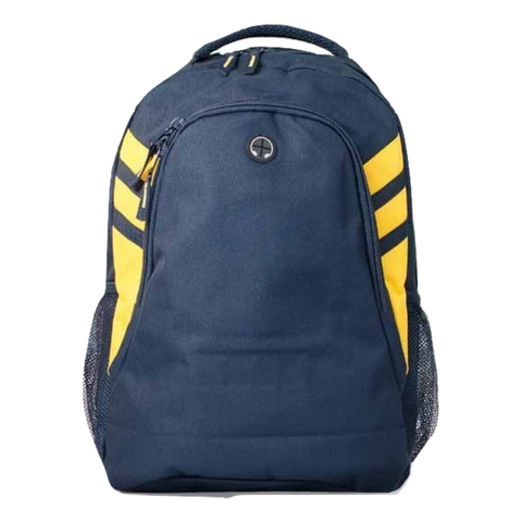 Image of Tasman Backpack, Colour: Navy/Gold