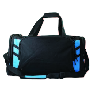 Tasman Sports Bag, Colour: Black/Cyan