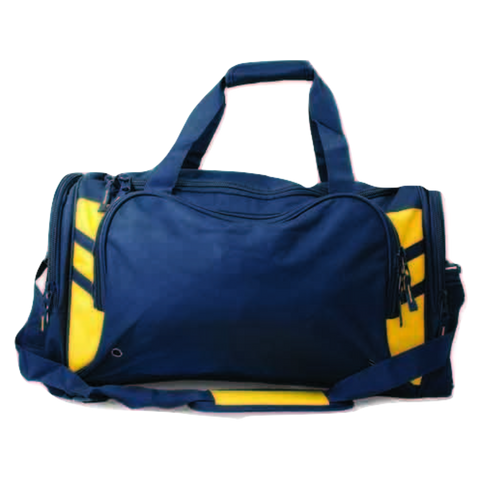 Image of Tasman Sports Bag, Colour: Navy/Gold
