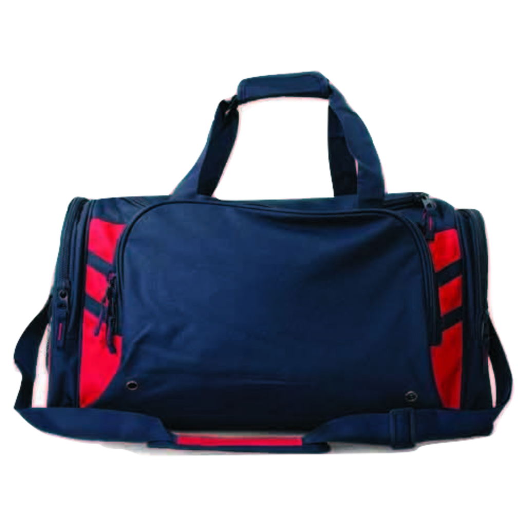 Tasman Sports Bag, Colour: Navy/Red