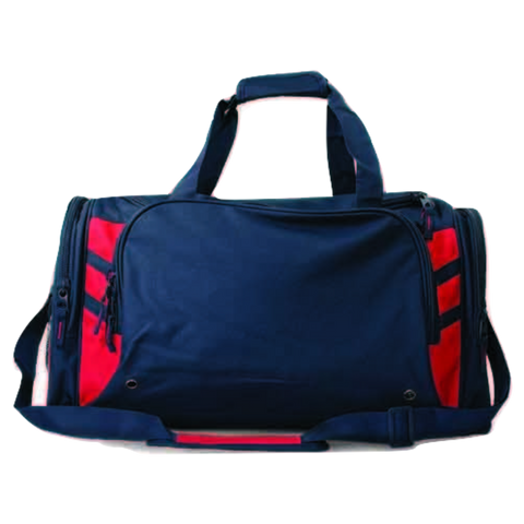Image of Tasman Sports Bag, Colour: Navy/Red