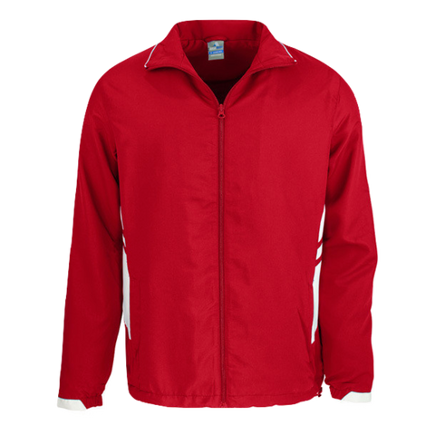 Image of Adults Tasman Track Jacket, Colour: Red/White