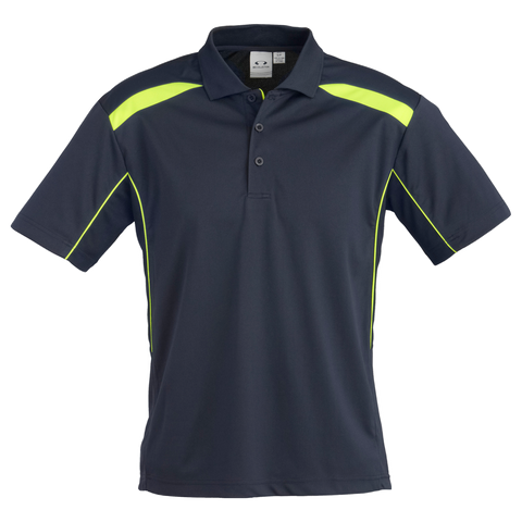 Image of Mens United Polo, Colour: Navy/Lime