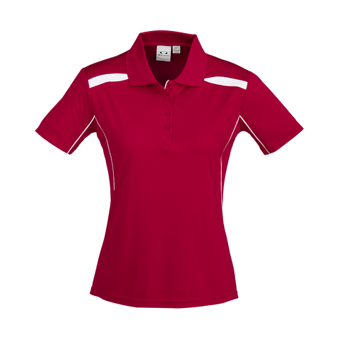 Image of Womens United Polo, Colour: Red/White