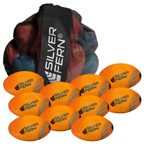 Silver Fern Astro Training Rugby Ball - 10 Pack, Size: 2.5