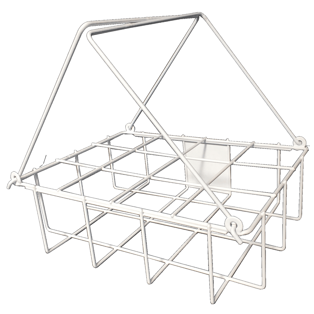 Bottle Carrier - Plastic Coated Wire, Capacity: 12 Bottles