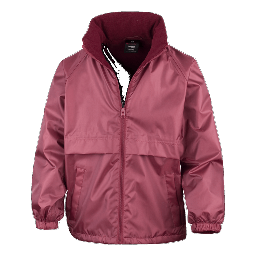 Kids Core DRI-Warm and Lite Jacket, Colour: Burgundy