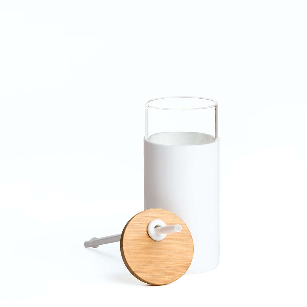 Envy Glass Bottle, Colour: White