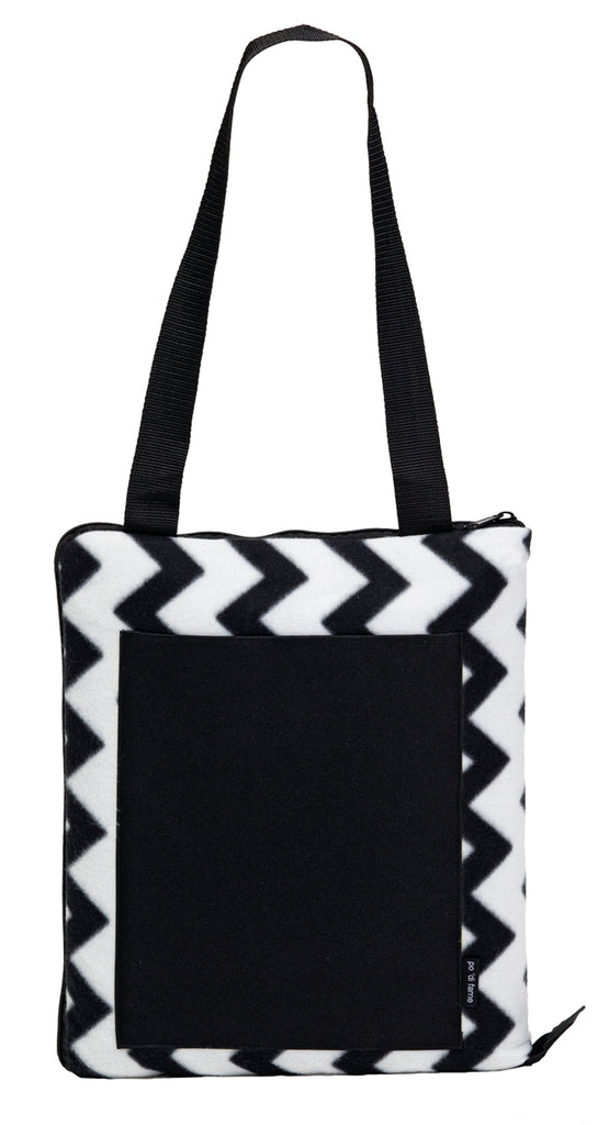 Oasis Outdoor Blanket, Colour: Black/White