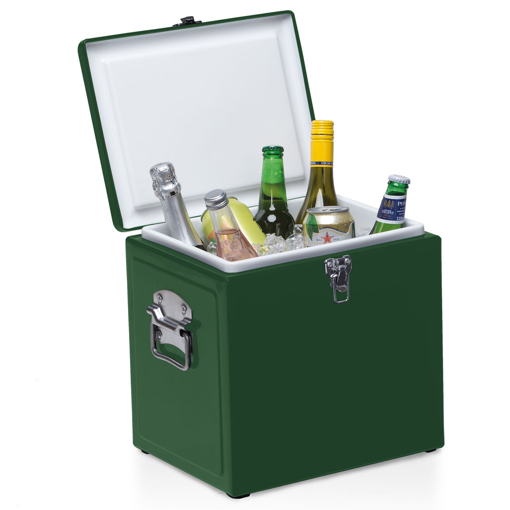 Vintage Cooler Box, Colour: Green