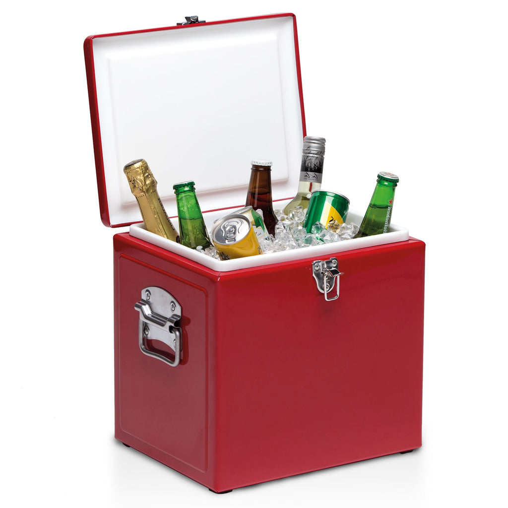 Vintage Cooler Box, Colour: Red