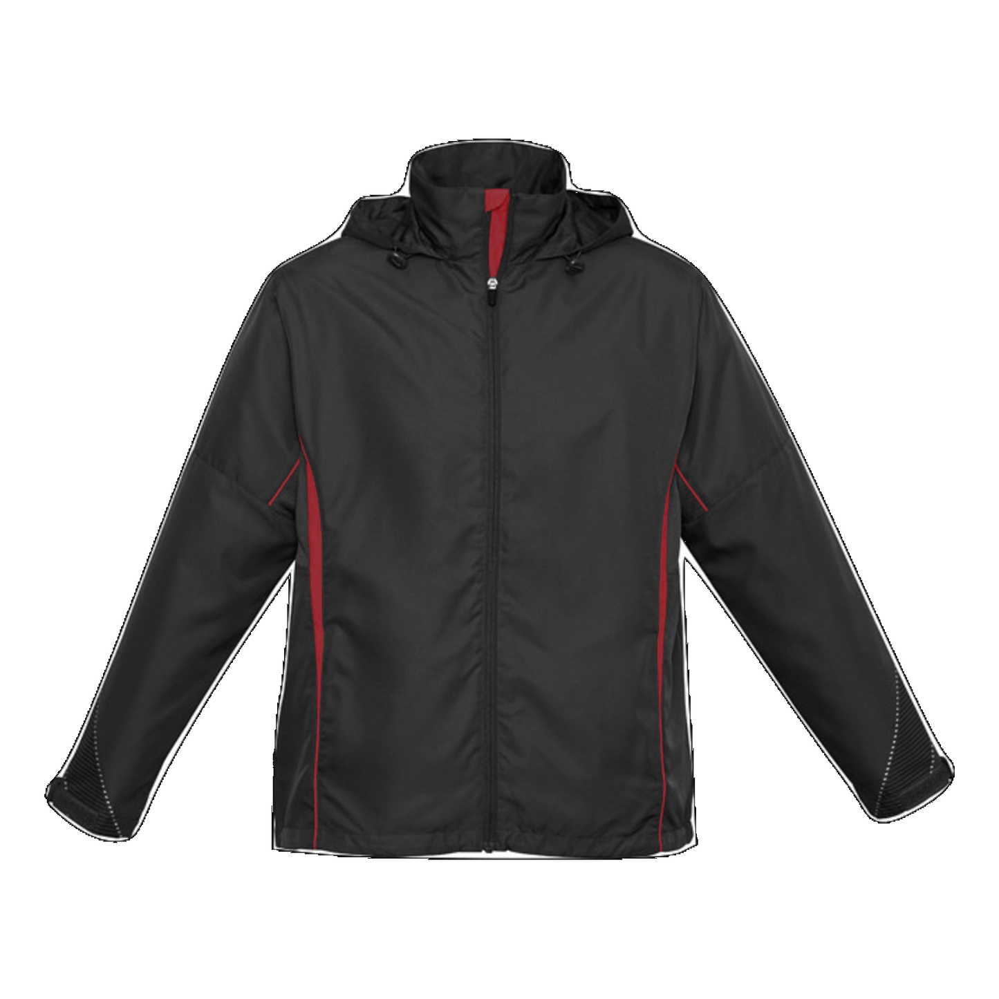 Adults Razor Jacket, Colour: Black/Red