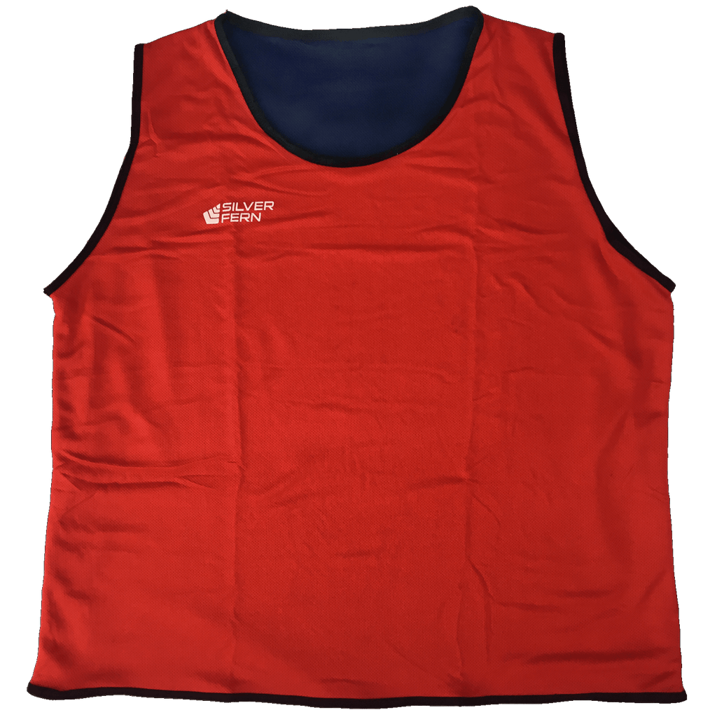 Reversible Tackle Bib, Size: XXL (77 x 73 cm), Colour: Red/Blue
