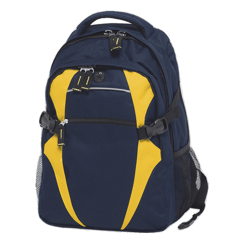 Image of Spliced Zenith Backpack, Colour: Navy/Gold