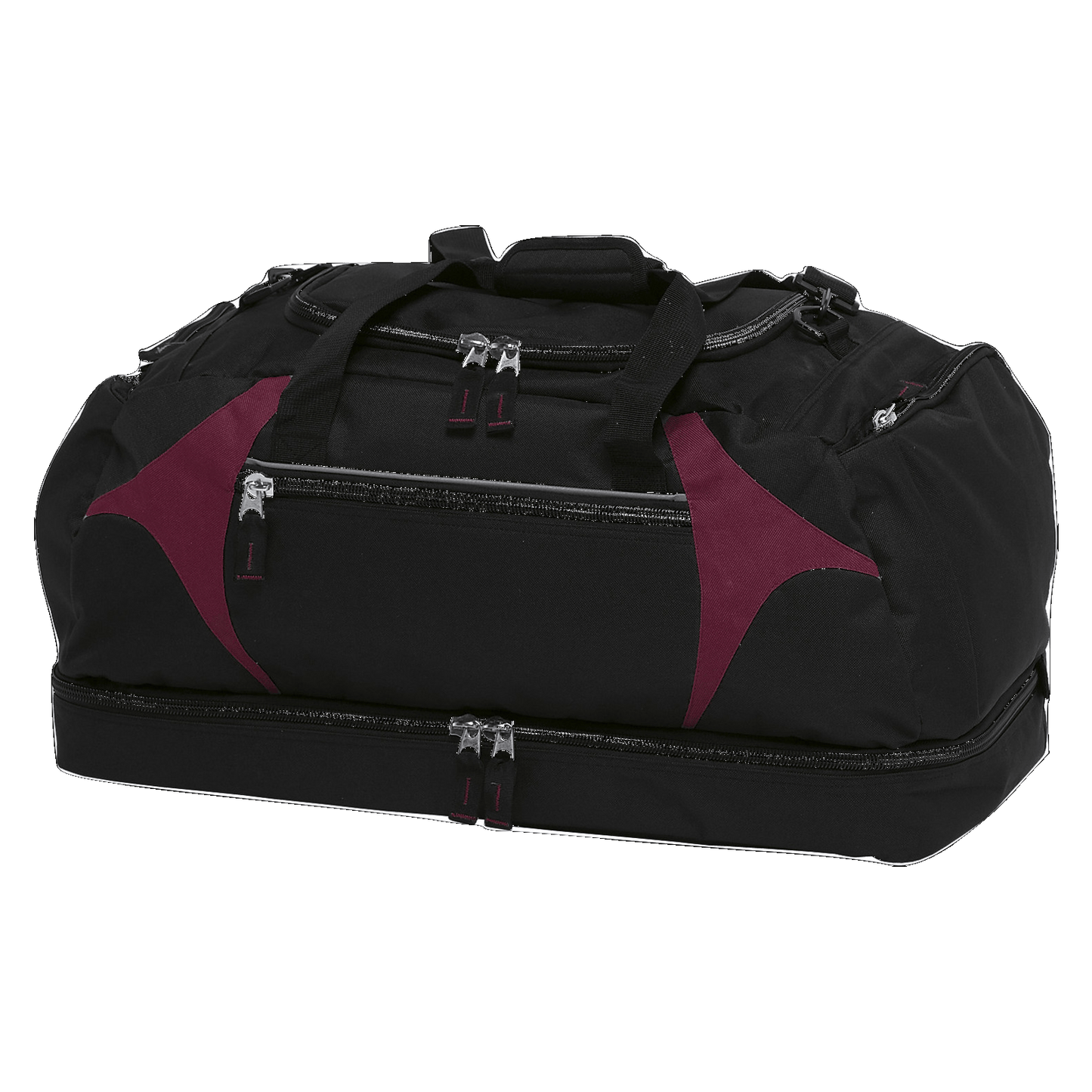 Spliced Zenith Sports Bag, Colour: Black/Maroon
