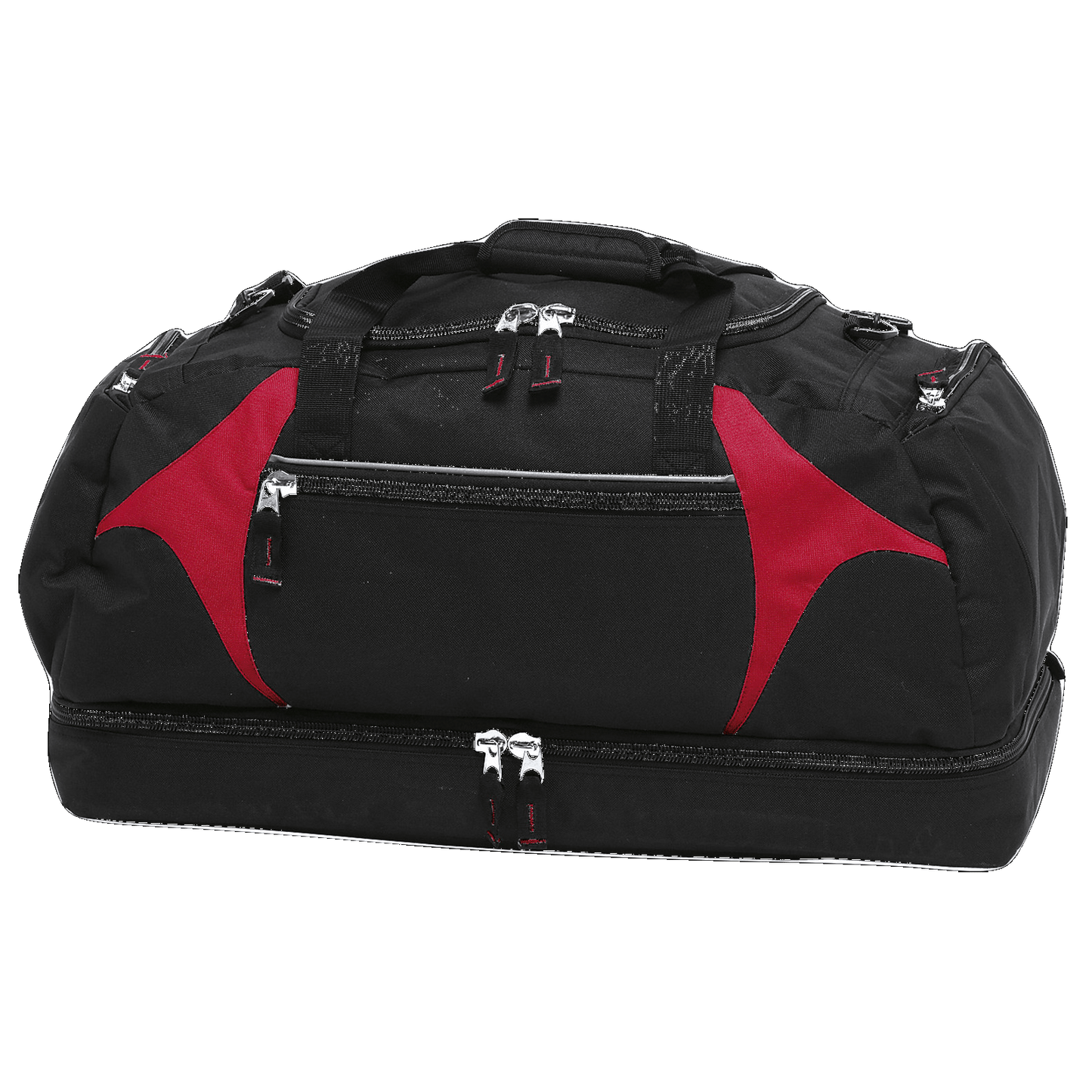 Spliced Zenith Sports Bag, Colour: Black/Red