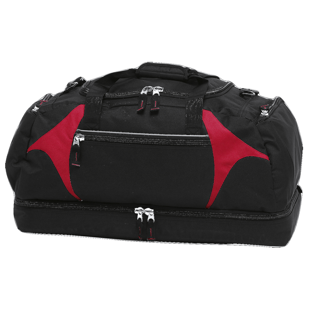 Spliced Zenith Sports Bag, Colour: Black/Red