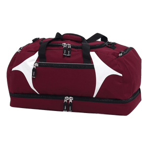 Spliced Zenith Sports Bag, Colour: Maroon/White