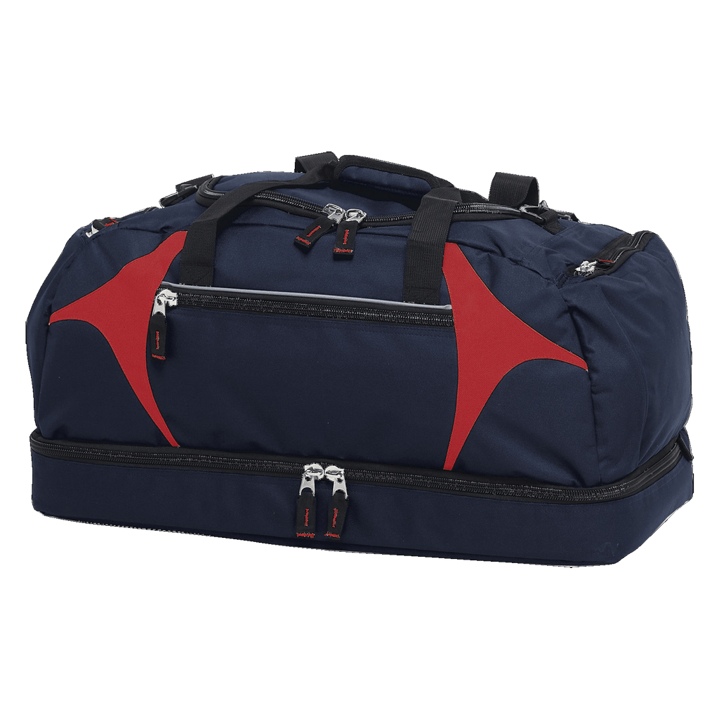 Spliced Zenith Sports Bag, Colour: Navy/Red