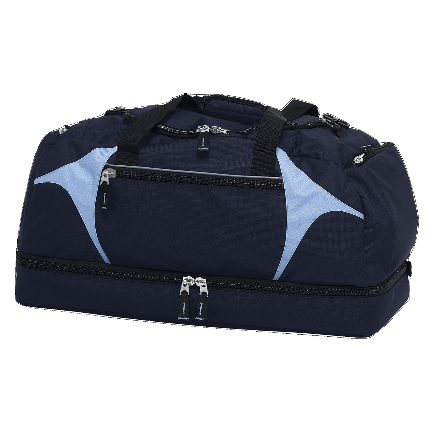 Spliced Zenith Sports Bag, Colour: Navy/Sky