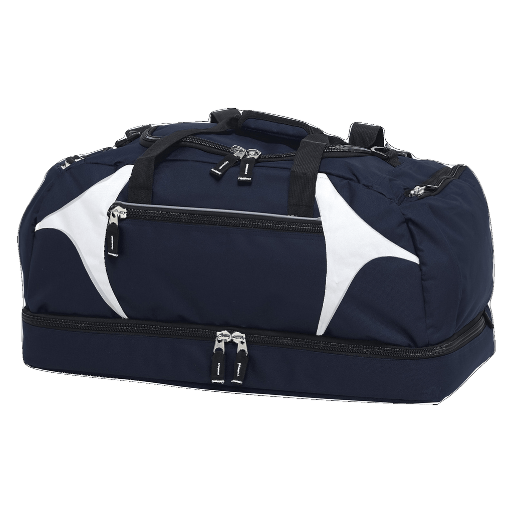 Spliced Zenith Sports Bag, Colour: Navy/White