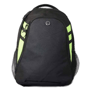 Tasman Backpack, Colour: Black/Neon Green