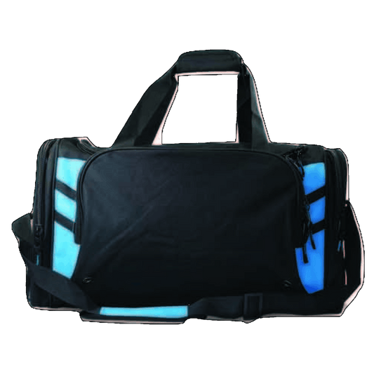 Tasman Sports Bag, Colour: Black/Cyan