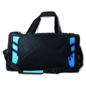Tasman Sports Bag, Colour: Black/Cyan