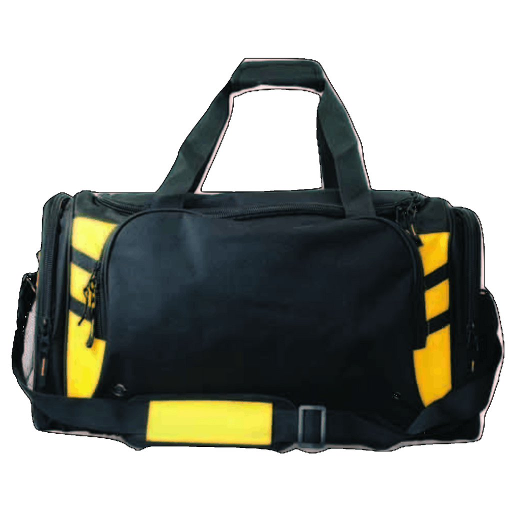 Tasman Sports Bag, Colour: Black/Gold