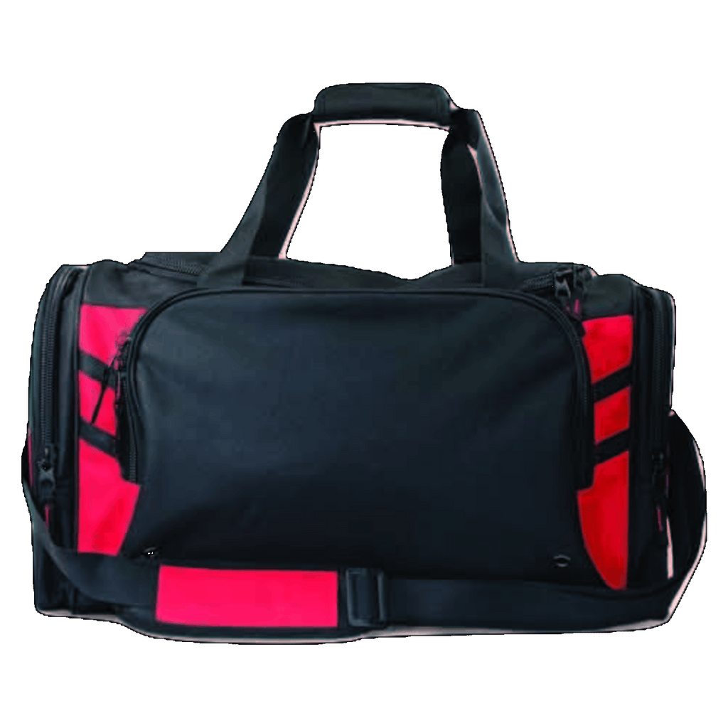 Tasman Sports Bag, Colour: Black/Red
