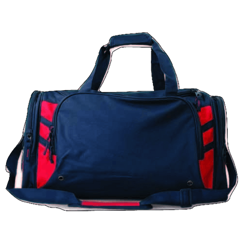 Image of Tasman Sports Bag, Colour: Navy/Red