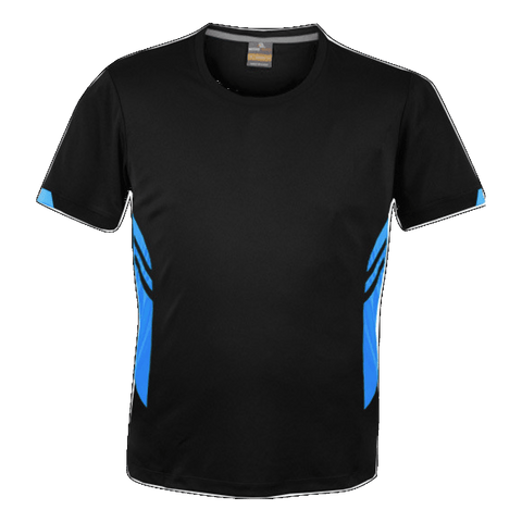 Image of Mens Tasman Tee, Colour: Black/Cyan