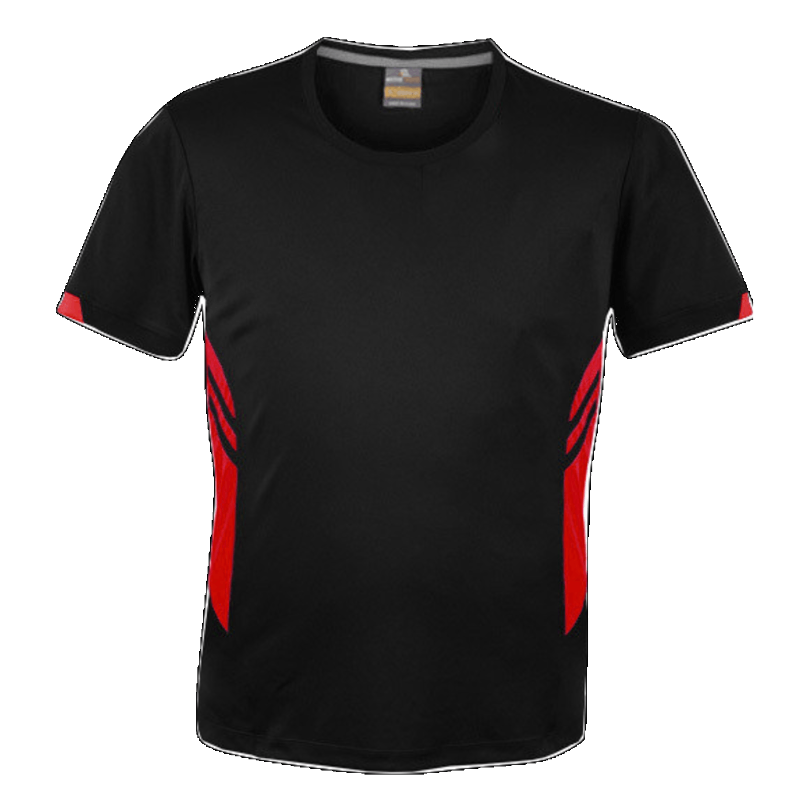 Mens Tasman Tee, Colour: Black/Red
