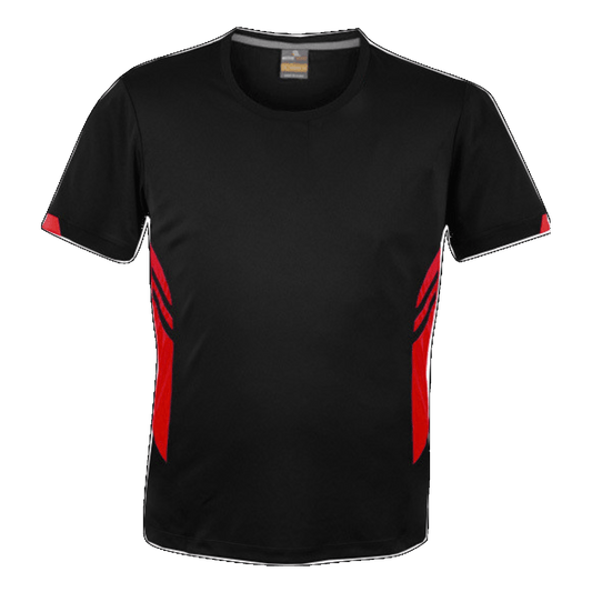 Mens Tasman Tee, Colour: Black/Red